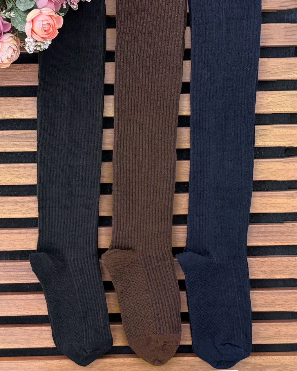 جوراب بافت بلند زنانه کد h811