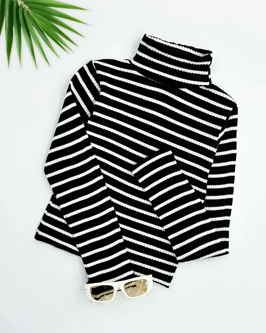 یقه اسکی آستین بلند زبرا کد h453