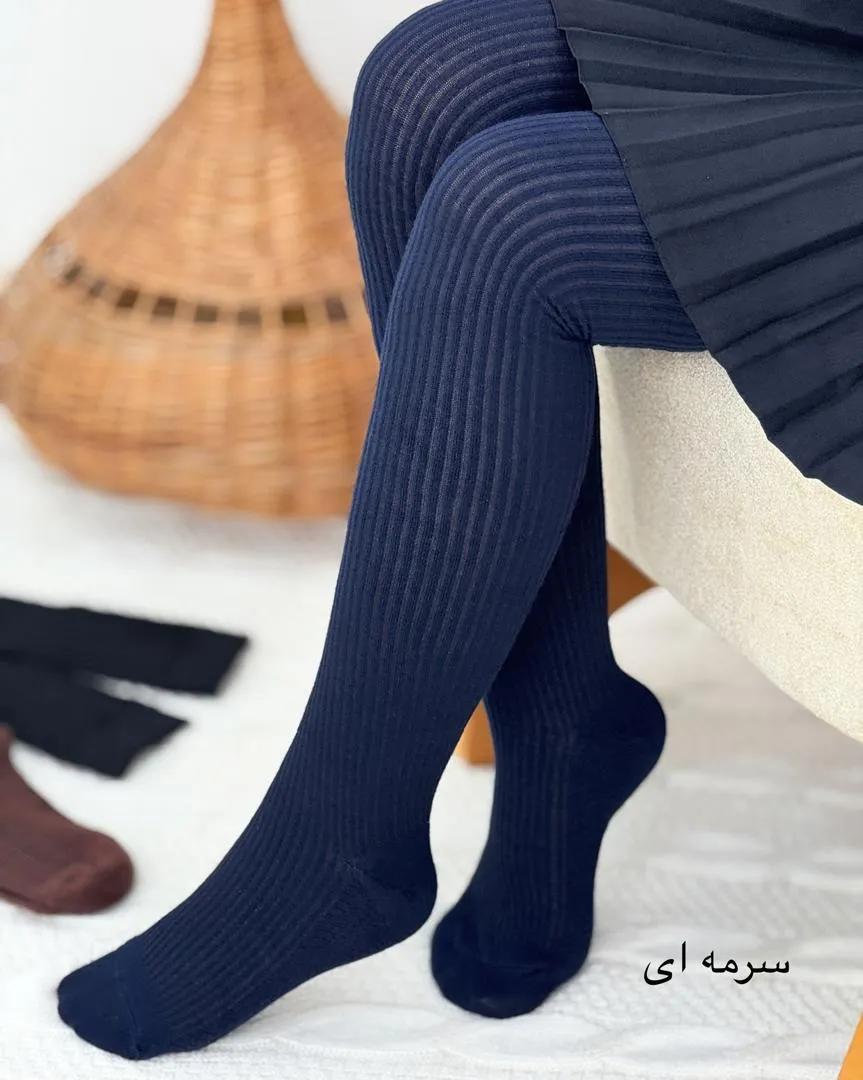 جوراب بافت بلند زنانه کد h811