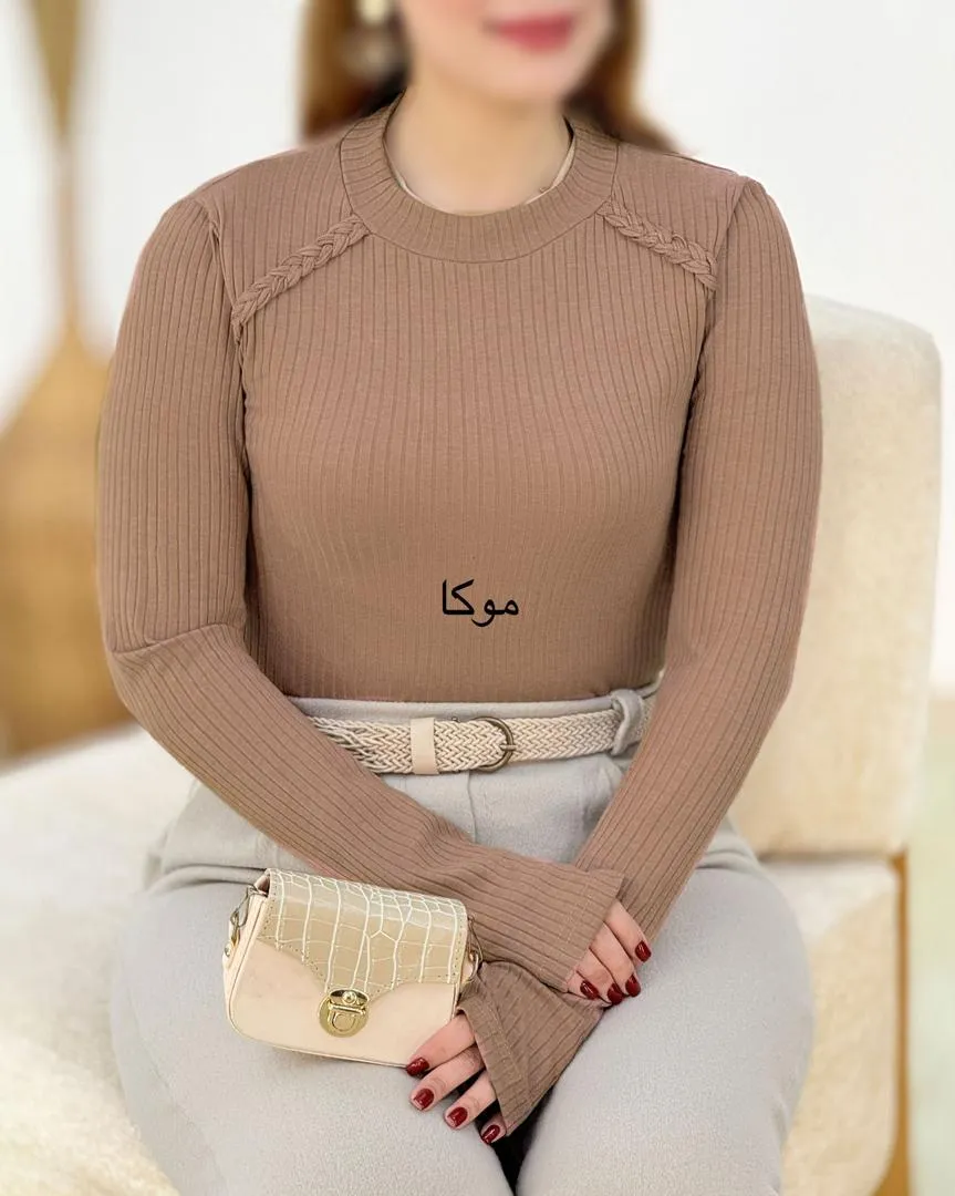 بلوز آستین فینگردار فانریپ کد h778