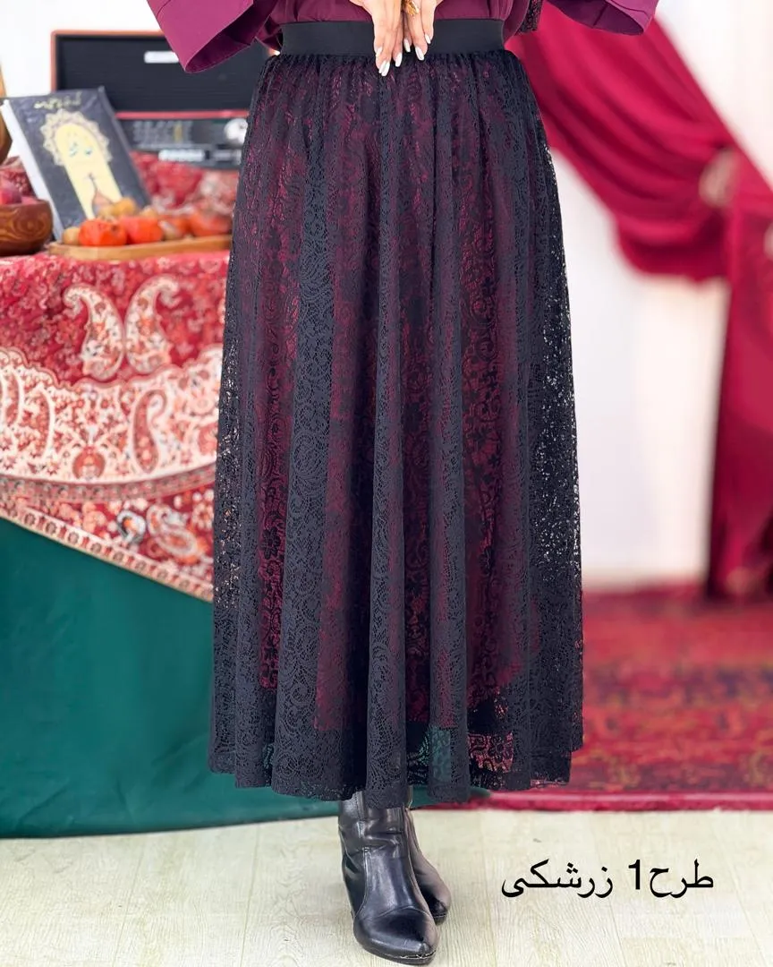 ست شومیز دامن شال یلدایی کد h808