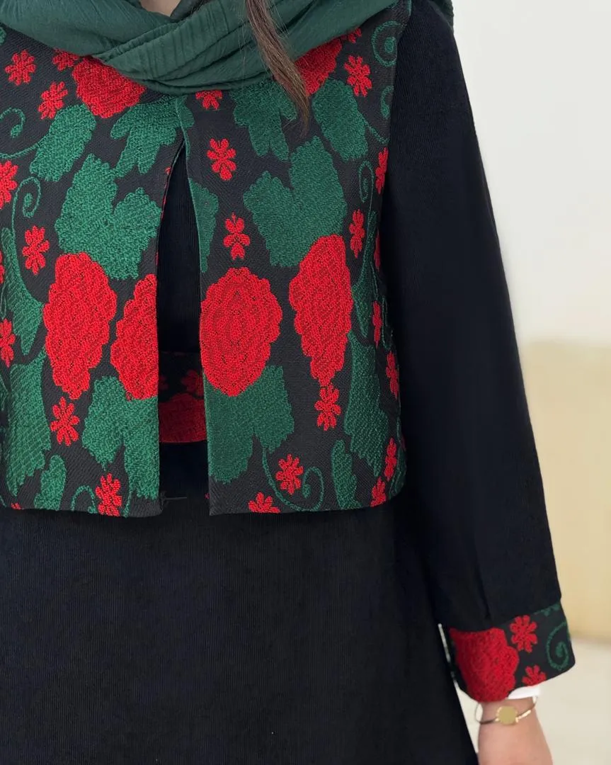 ست پیراهن جلیقه یقه گرد مخمل کد h864