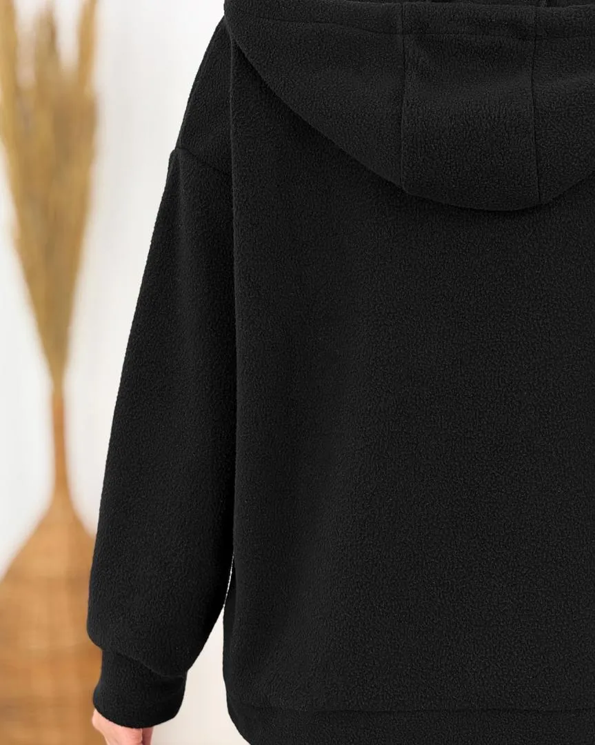 سویشرت کلاه دار زنانه پلار کد h906