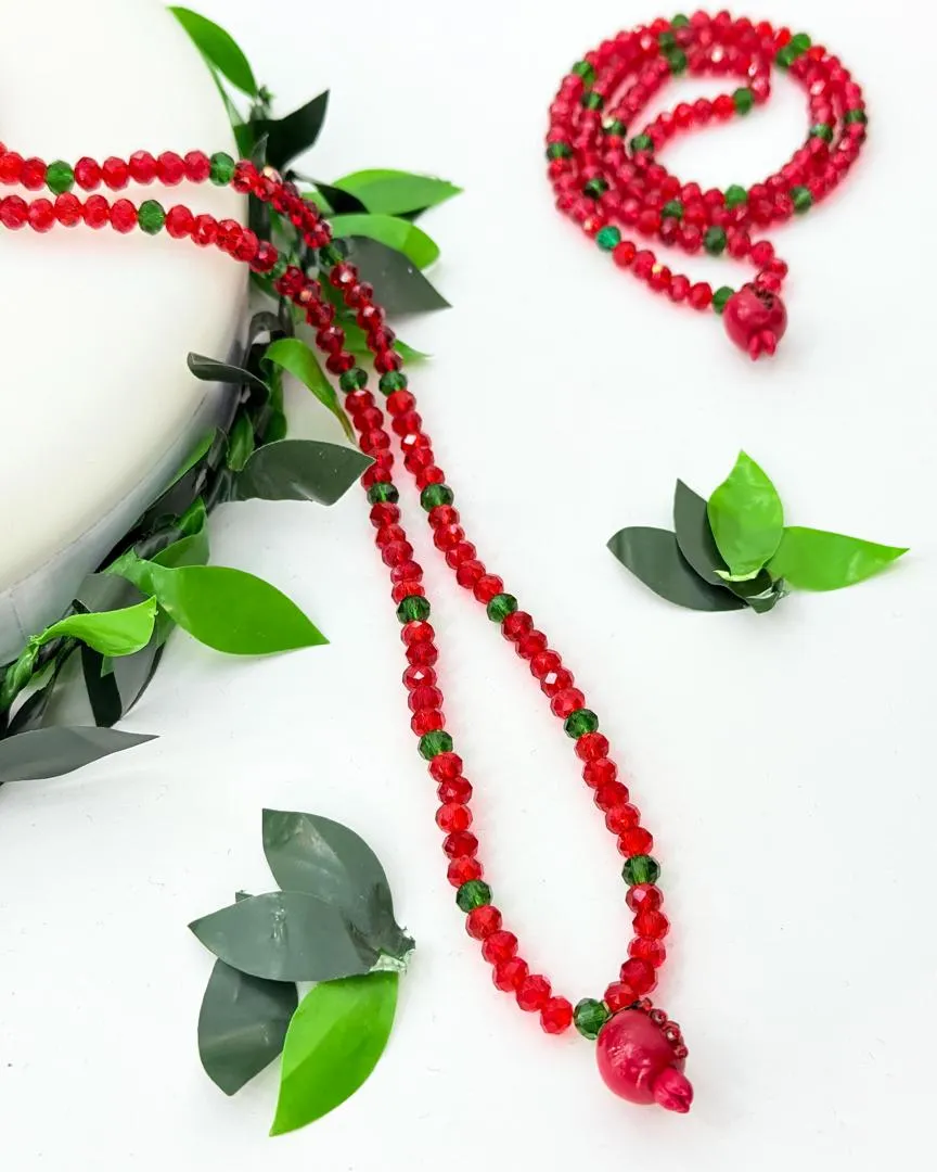 گردنبند دانه انار یلدایی کد h796