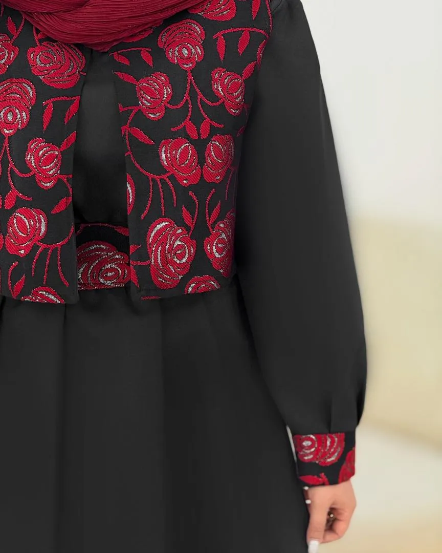 پیراهن جلیقه آستین طرحدار کد h862