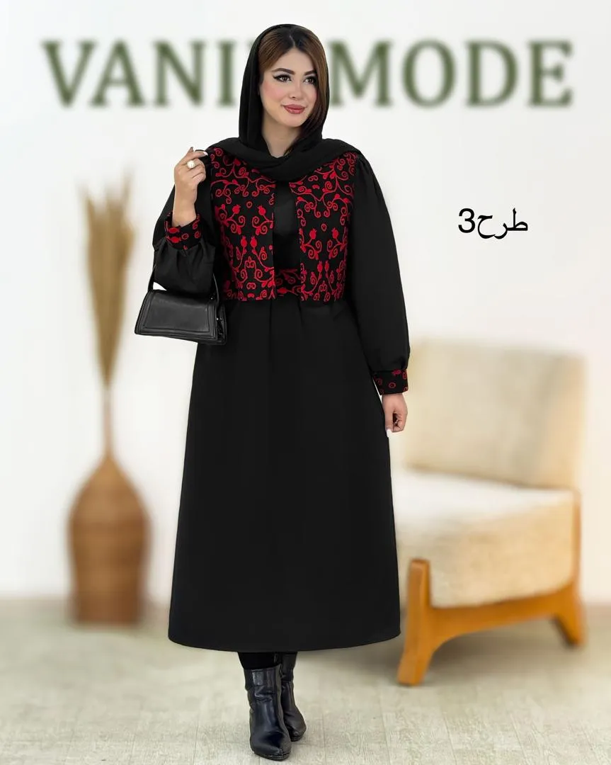 پیراهن جلیقه آستین طرحدار کد h862