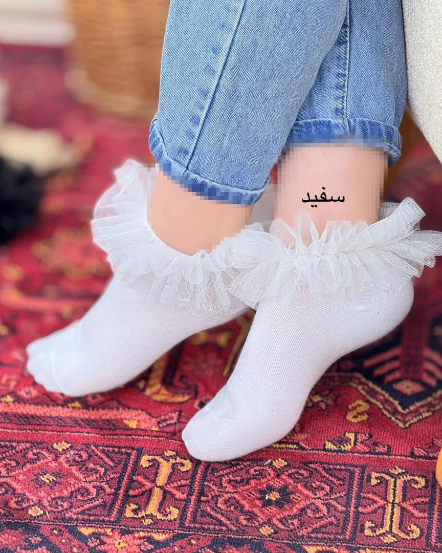 جوراب زنانه لبه تور کد h868