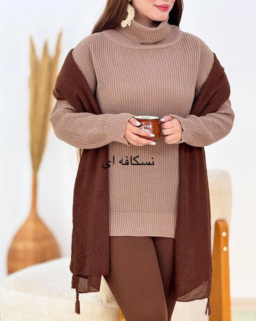 بلوز بافت یقه اسکی کد h655