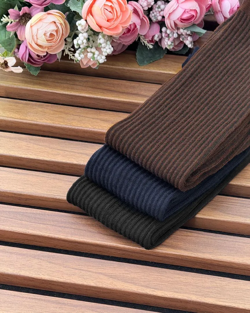 جوراب بافت بلند زنانه کد h811