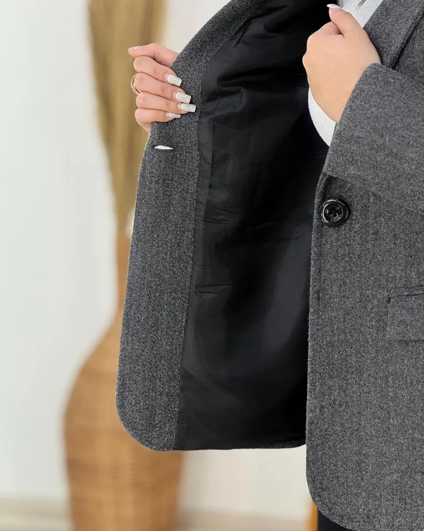 پالتو فوتر دو جیب زنانه کد H895