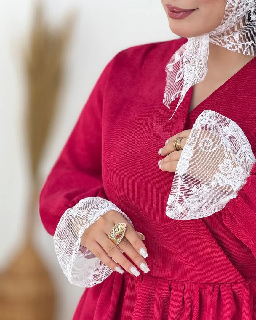 پیراهن عروسکی لچک دار h828