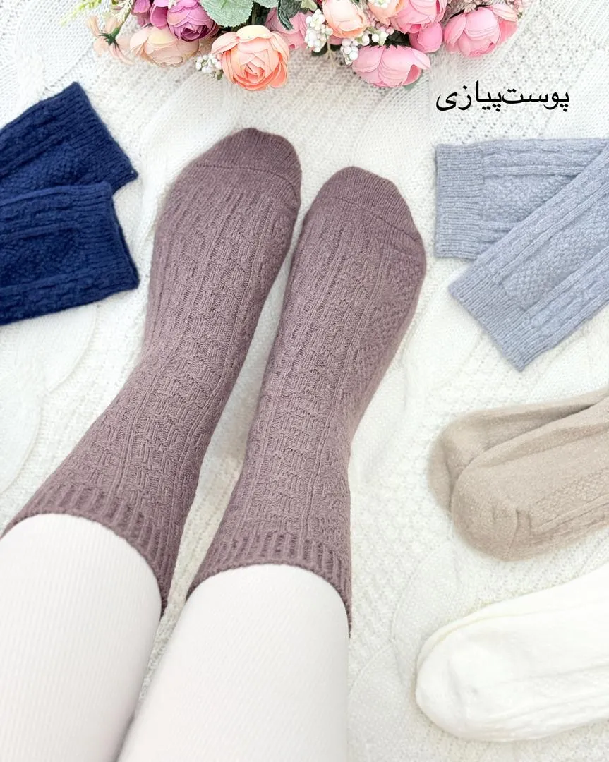 جوراب بافت زنانه کد h804