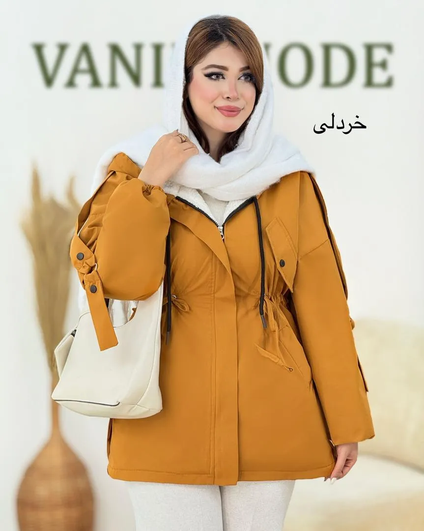 کاپشن زنانه داخل تدی کد h789