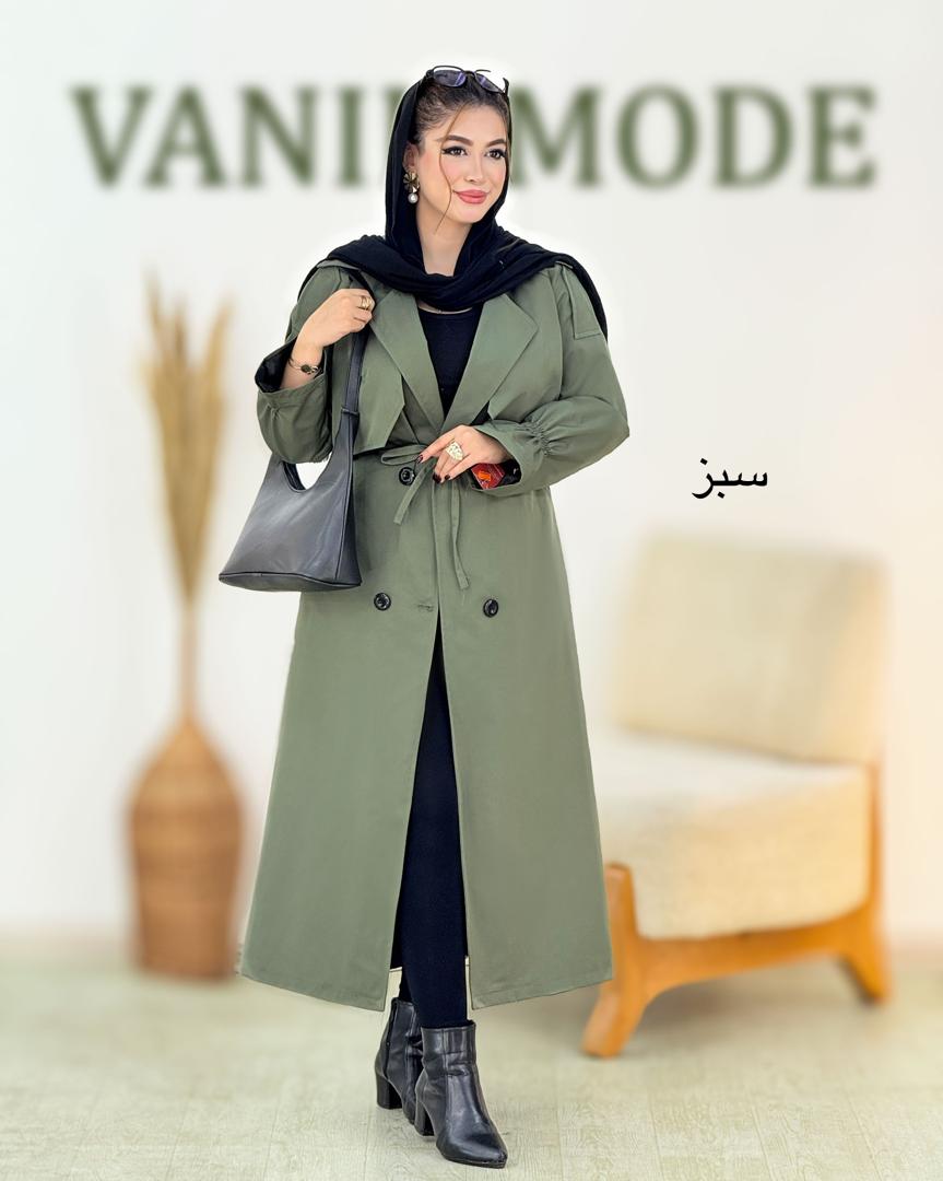 بارانی بلند گت دار کد h795