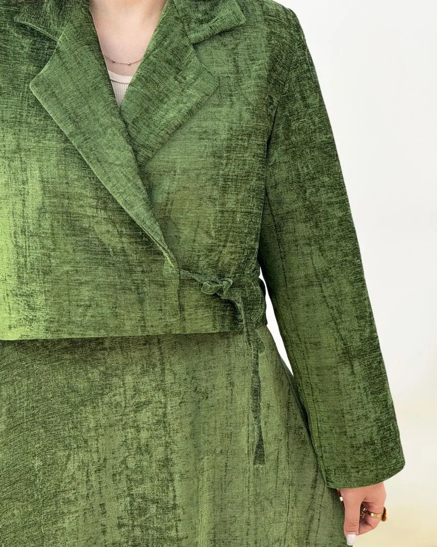 ست کت دامن آستر دار مخمل کد h890