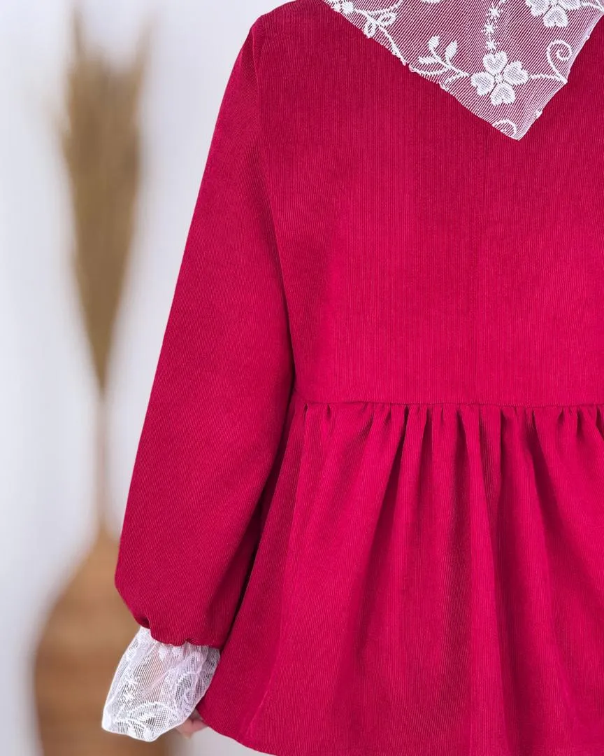 پیراهن عروسکی لچک دار h828