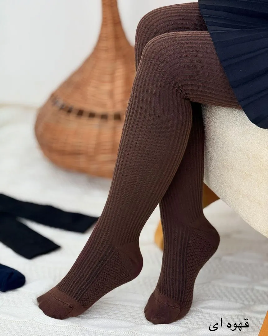 جوراب بافت بلند زنانه کد h811