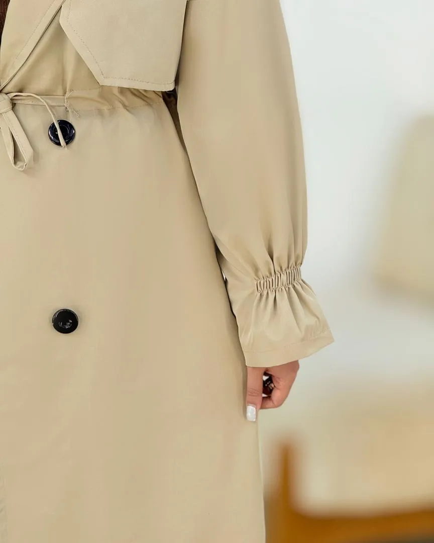 بارانی بلند گت دار کد h795