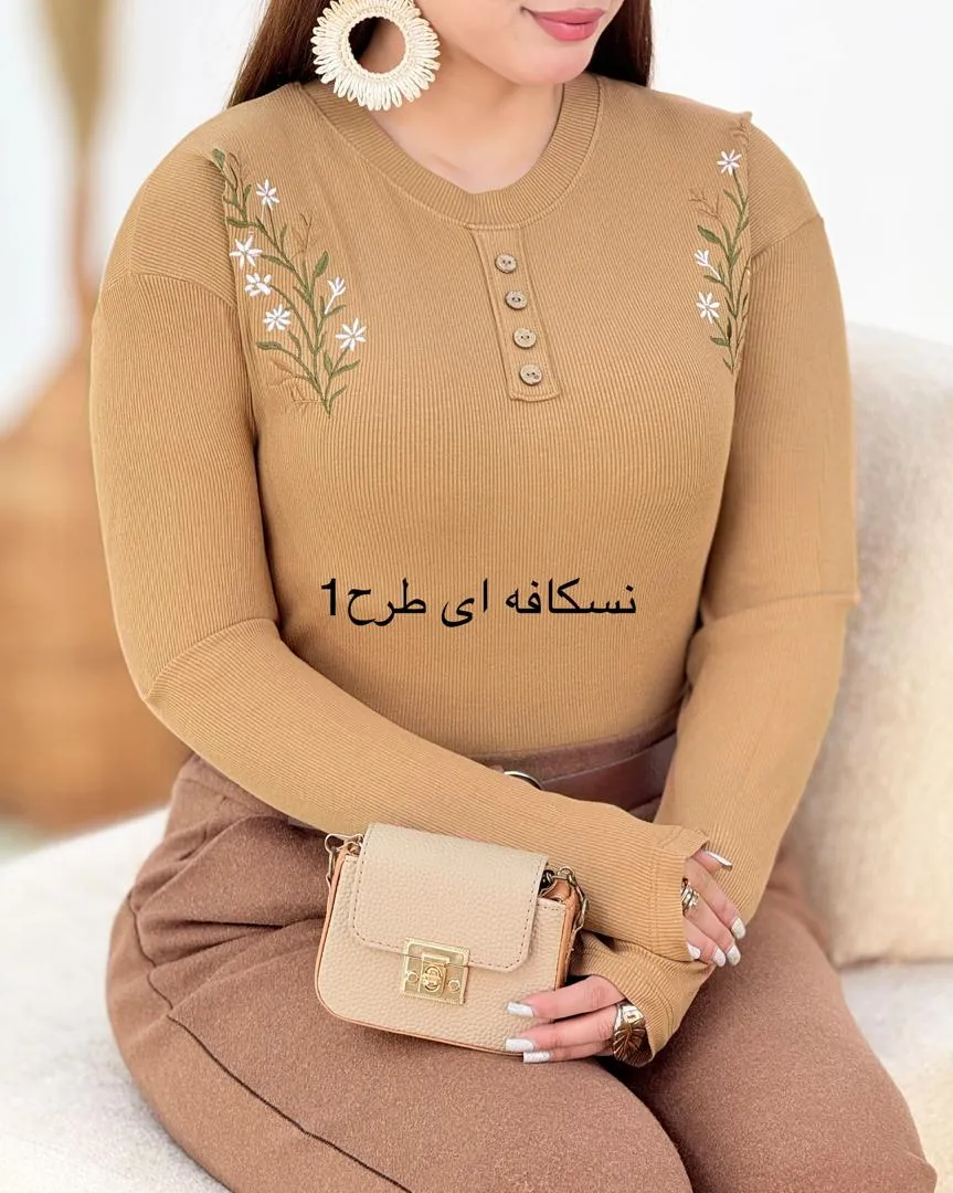 بلوز گلدوزی دکمه نما کد h875