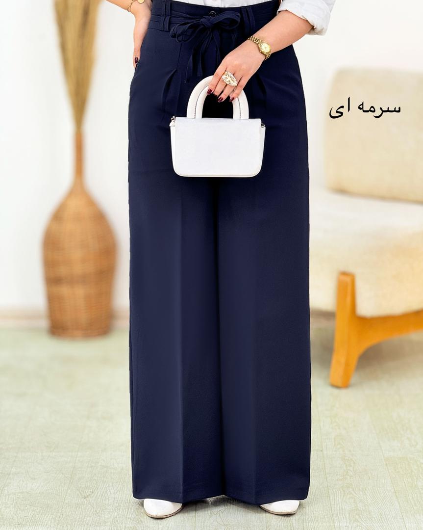 شلوار فول بگ بند دار کد h933