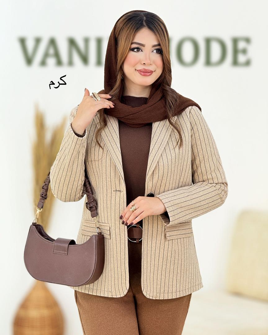 کت فوتور دیپلمات راه راه کد h965