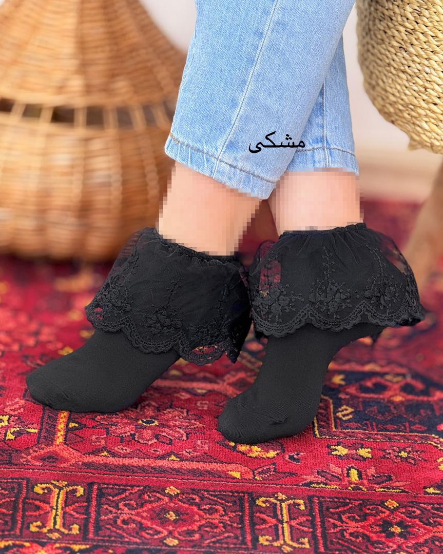 جوراب لبه تور دانتل کد H867