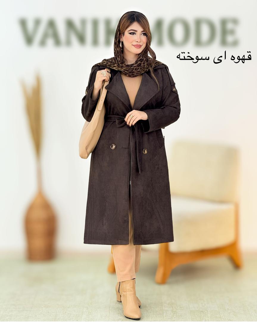 پالتو سوییت کمربند دار کد h974