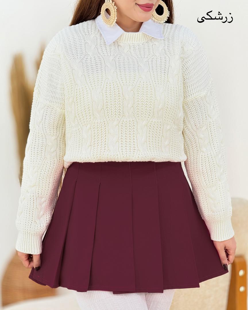 دامن کوتاه پیل دار کد h908