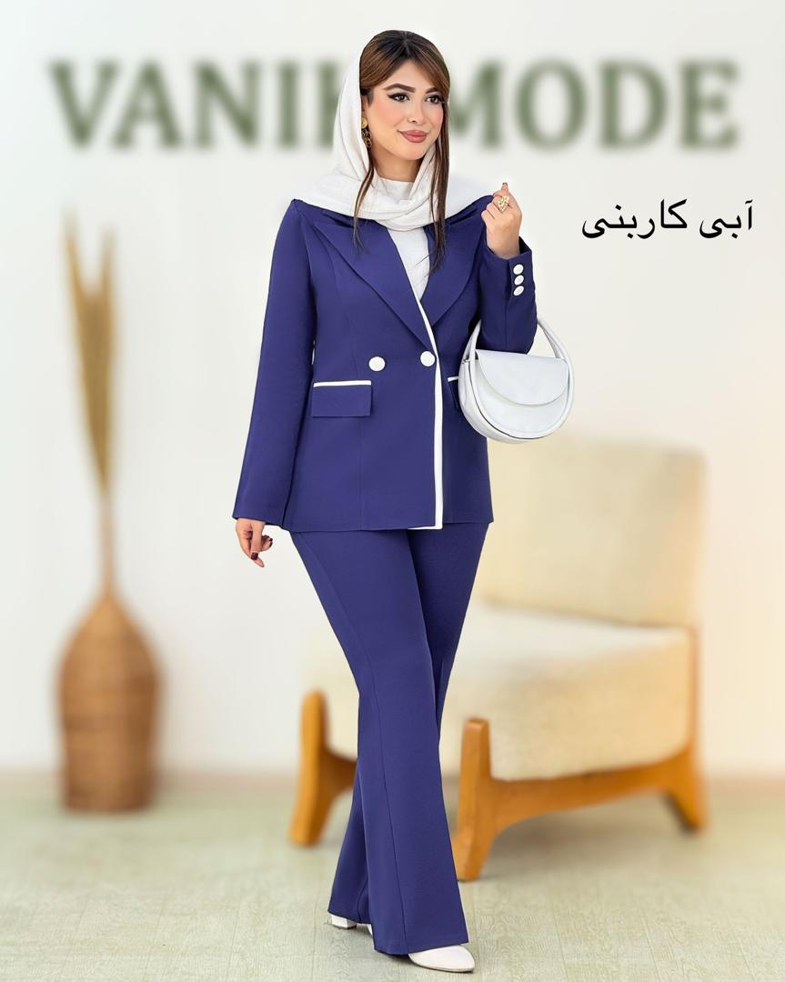 کت شلوار نوار سفید کد h951