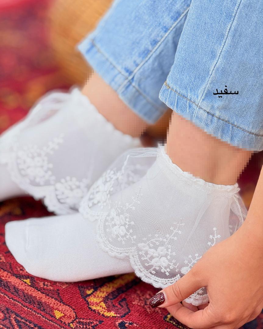 جوراب لبه تور دانتل کد H867