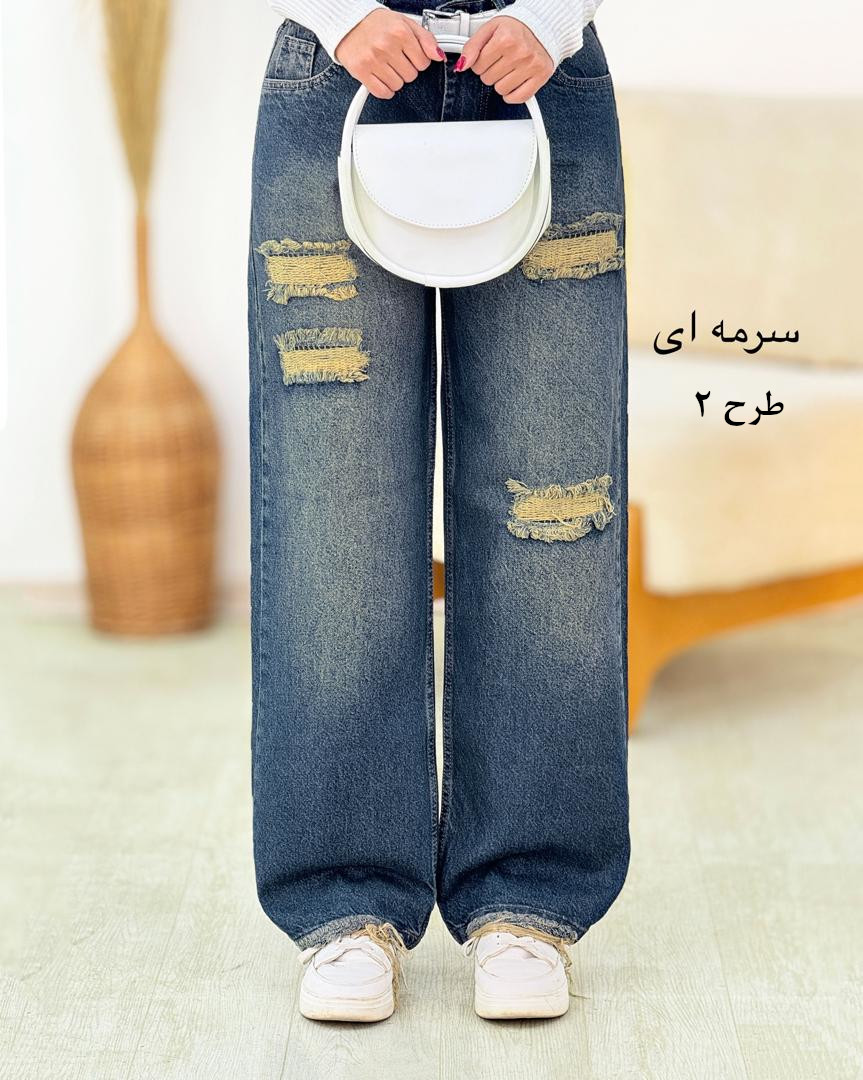 شلوار نیم بگ زاپدار کد H905