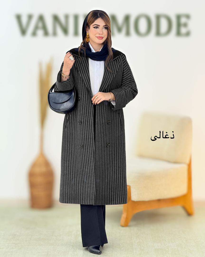 پالتو فوتر راه راه کد h964