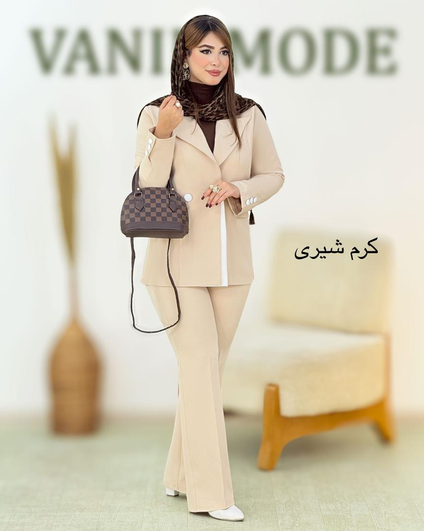 کت شلوار نوار سفید کد h951