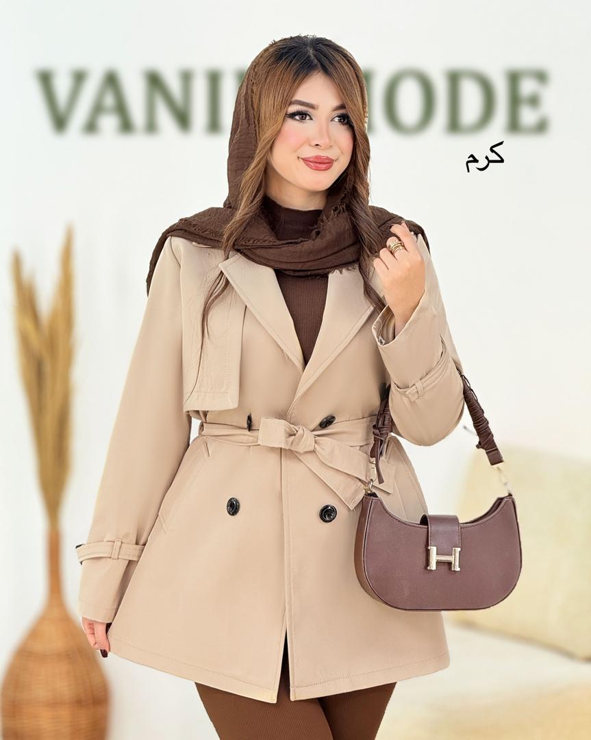 بارانی ترنجی جلو دکمه کد H941