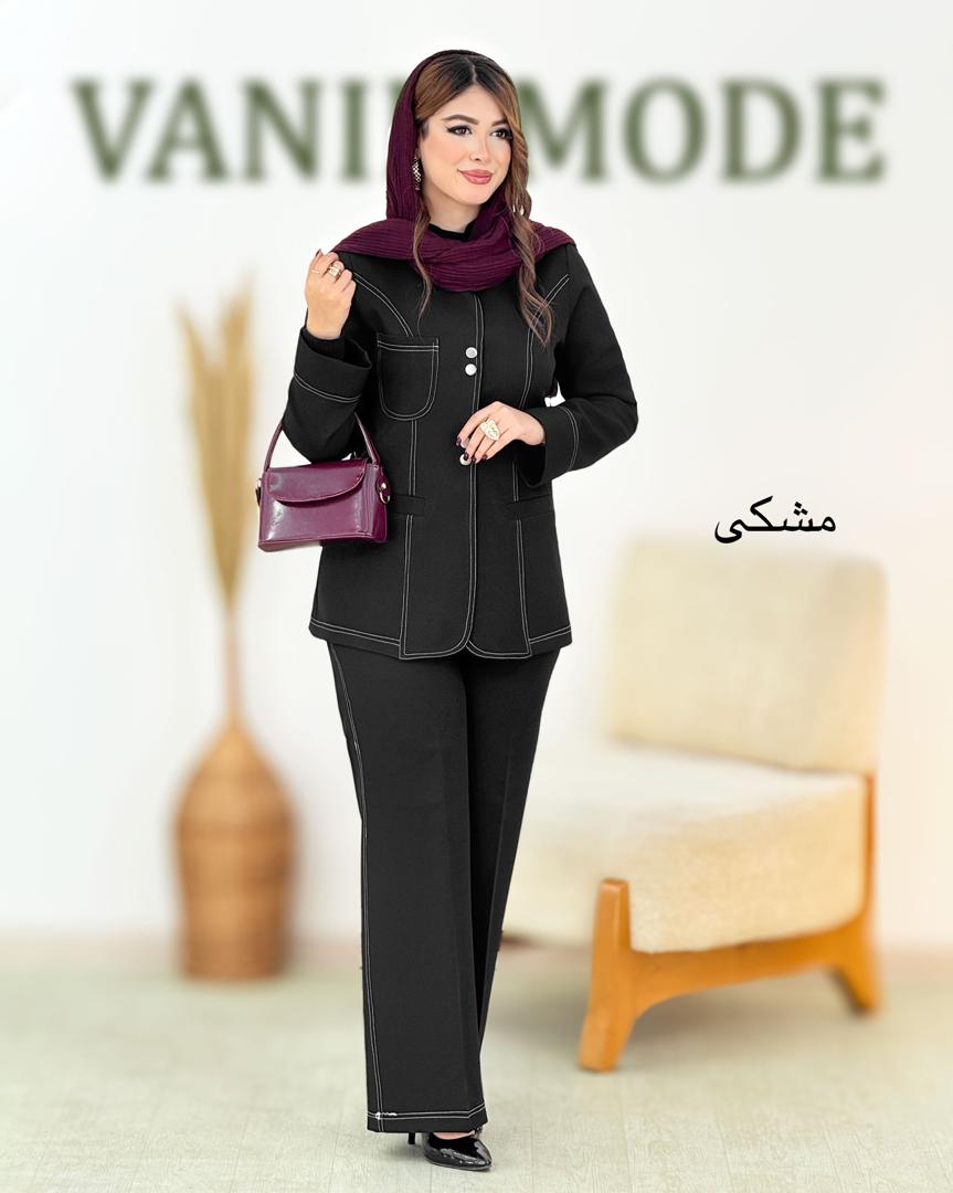 کت شلوار یقه گرد کد h967