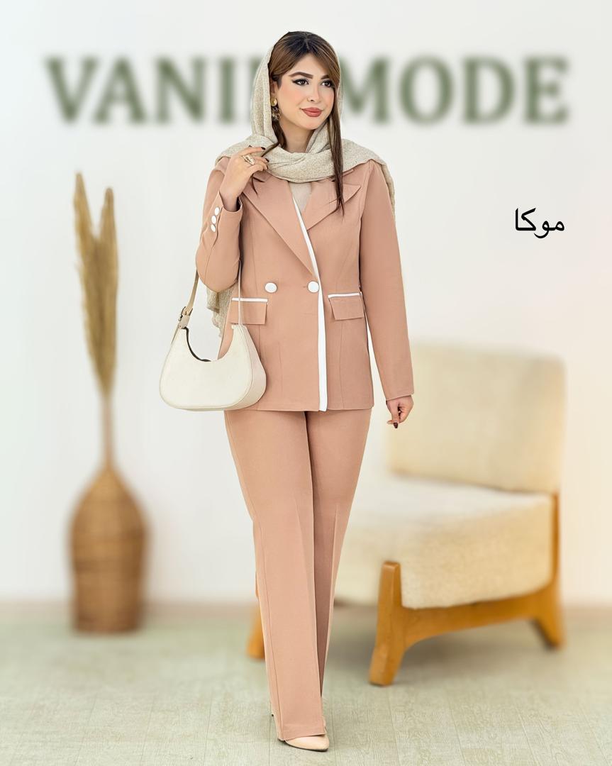 کت شلوار نوار سفید کد h951