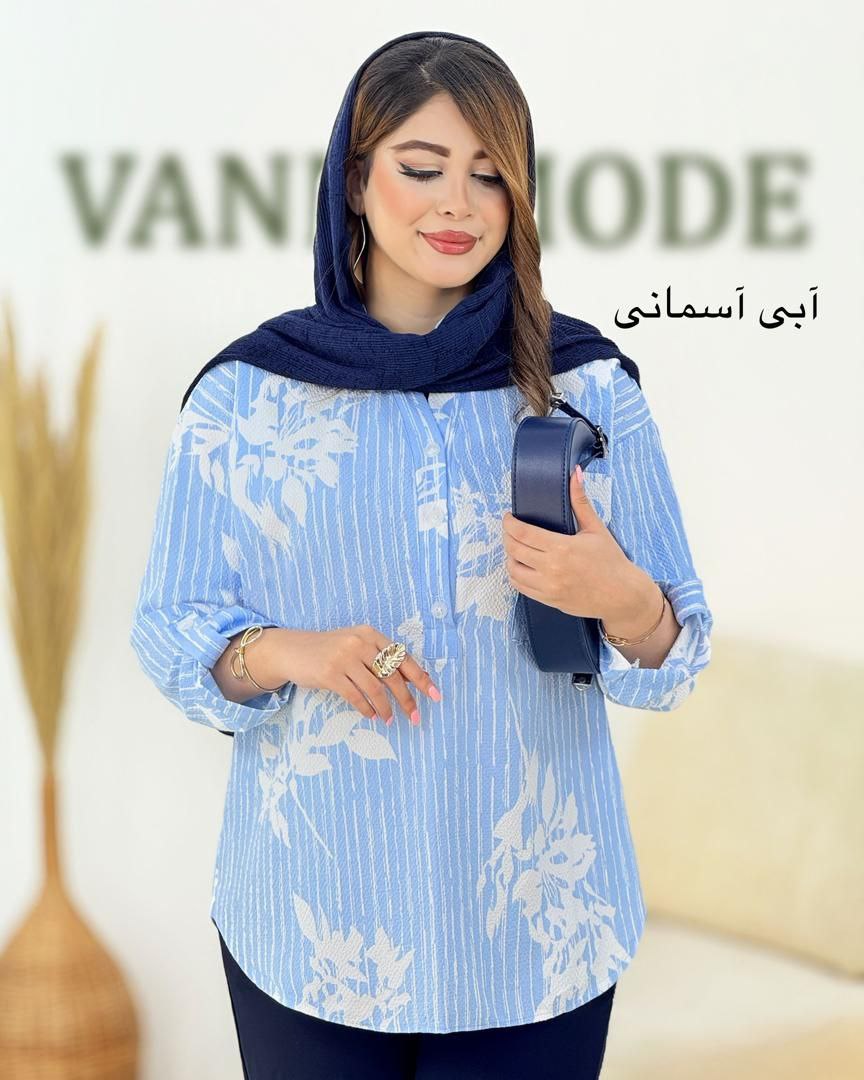 شومیز ینزی چاپی زنانه کد i007