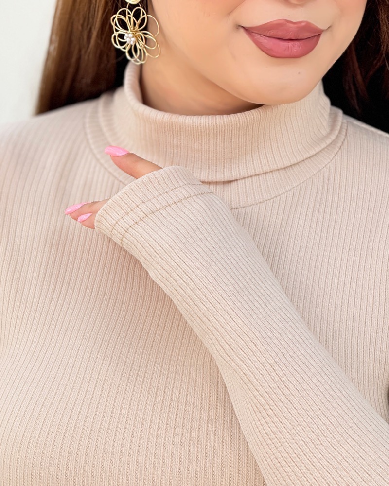 بادی یقه اسکی زیر دکمه کد h870