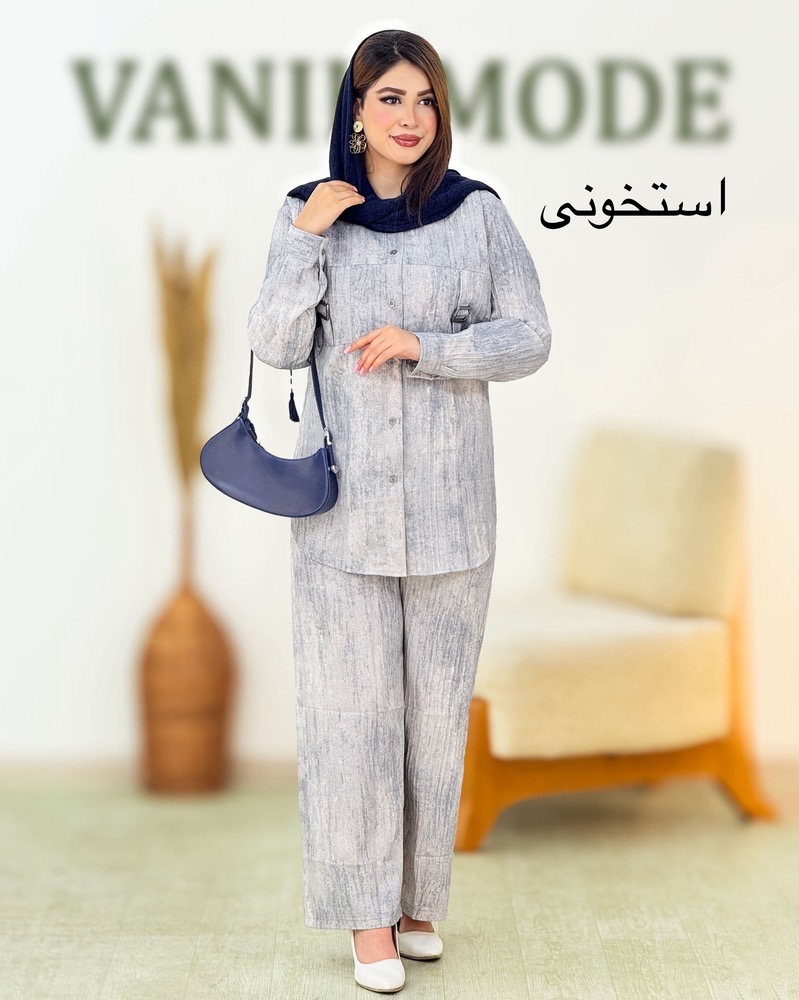 ست مانتو شلوار گازوئیلی کد h993