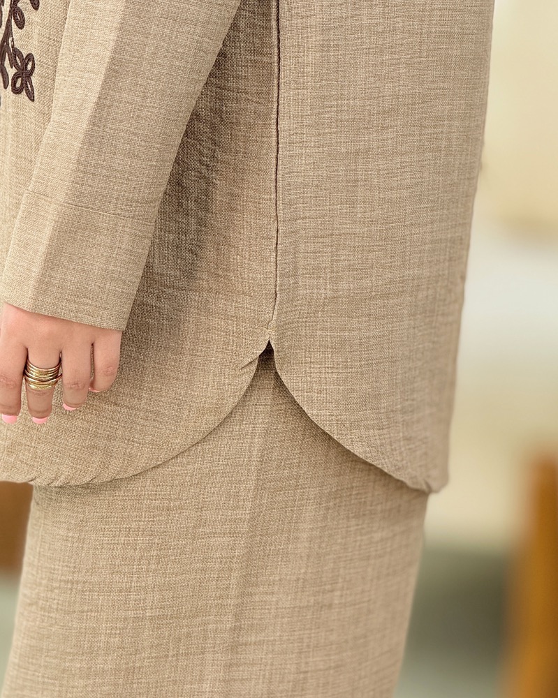 ست مانتو شلوار گلدوزی کد h989