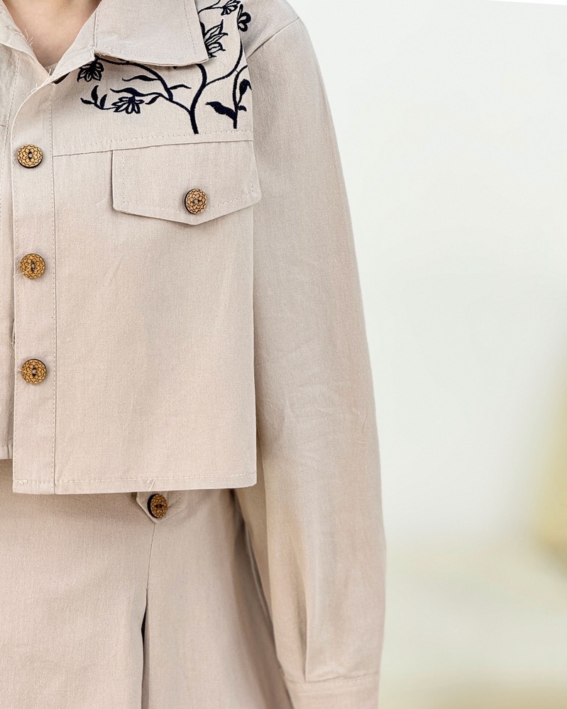 کت دامن گلدوزی زنانه کد i008