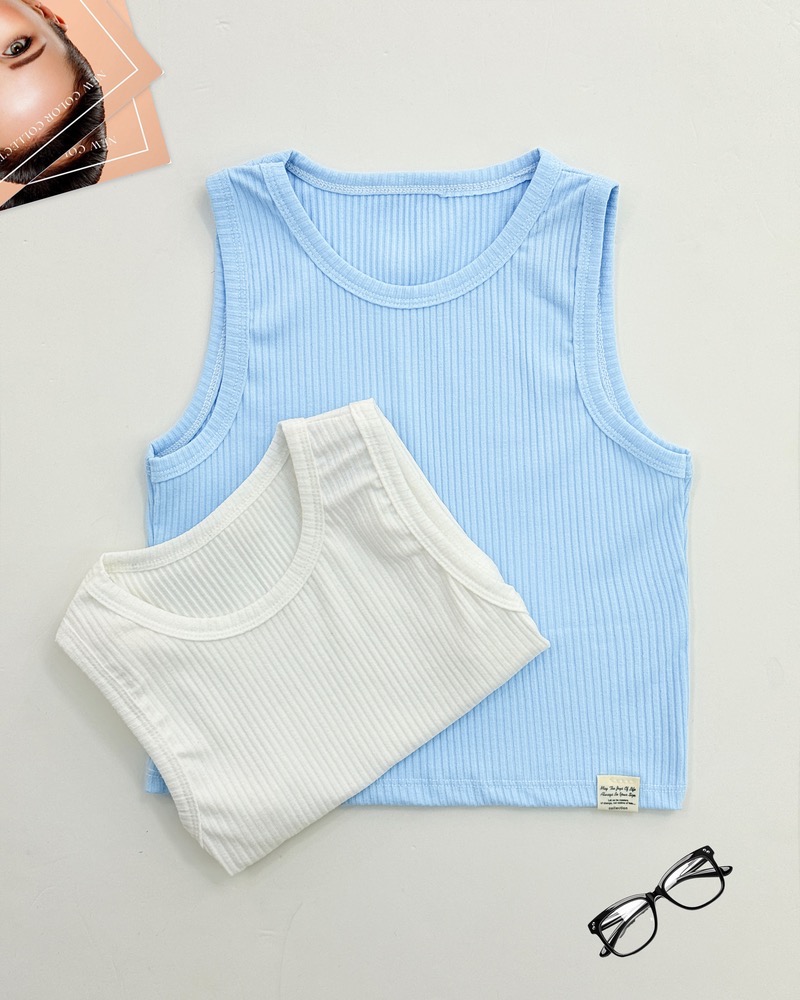 تاپ فانریپ ساده یقه گرد زنانه کد i006