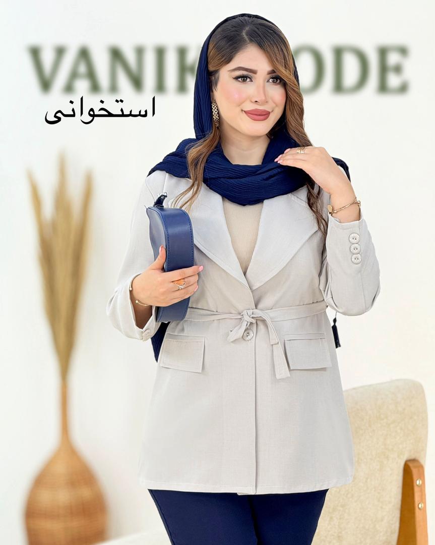 کت بز یاق زنانه دکمه دار کد i025