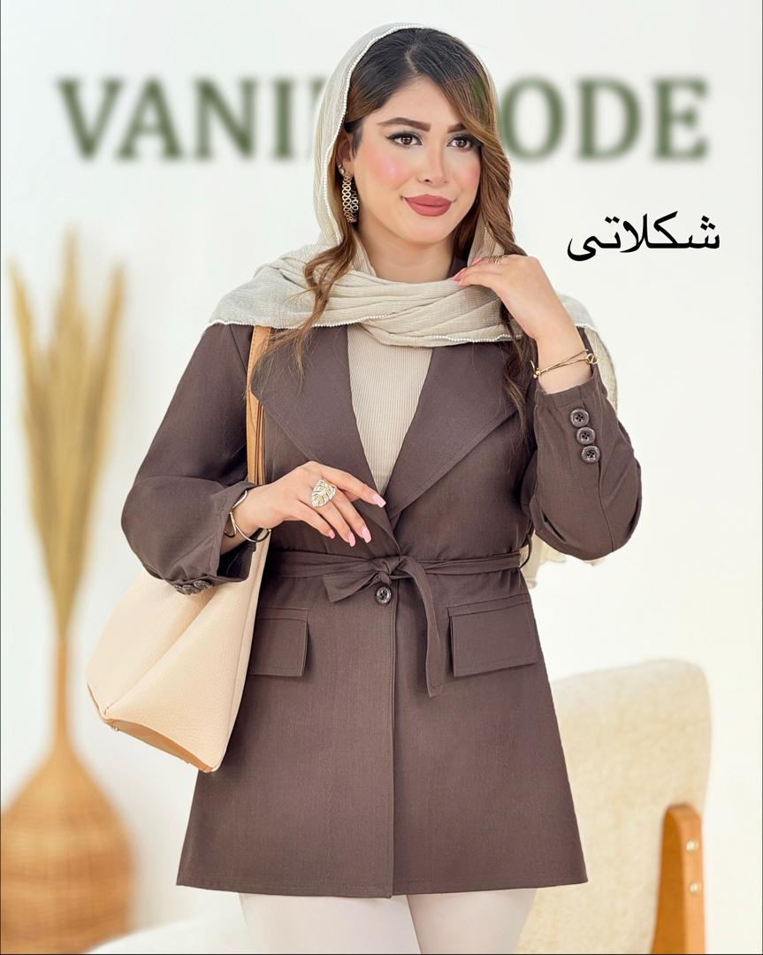 کت بز یاق زنانه دکمه دار کد i025