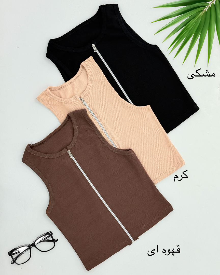 تاپ فانریپ کبریتی تمام زیپ کد i019