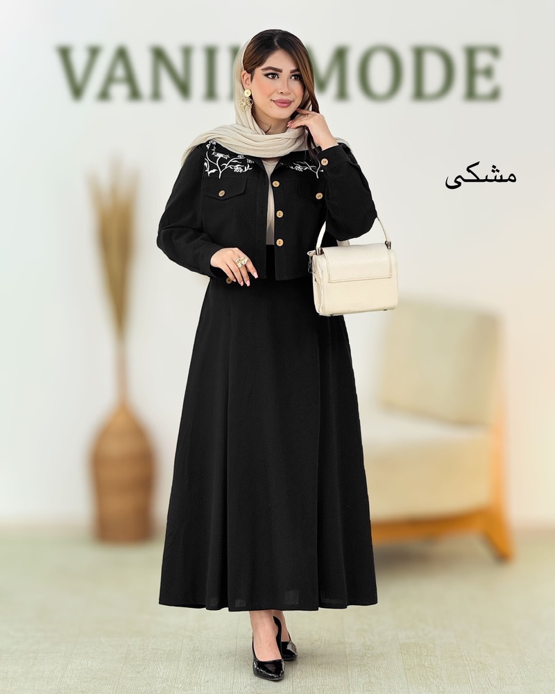 کت دامن گلدوزی زنانه کد i008