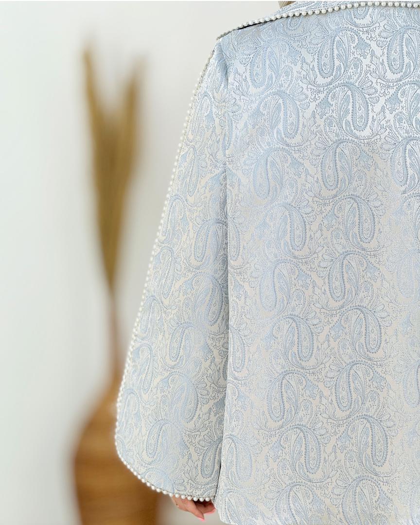 کت مجلسی سنگدوزی ژاکارد کد i032