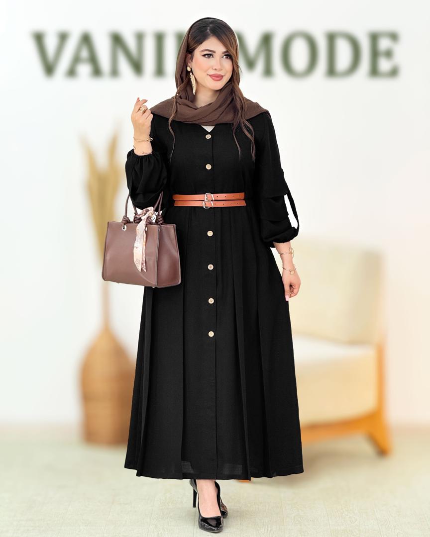 پیراهن مشکی آستین پاگون کد i065