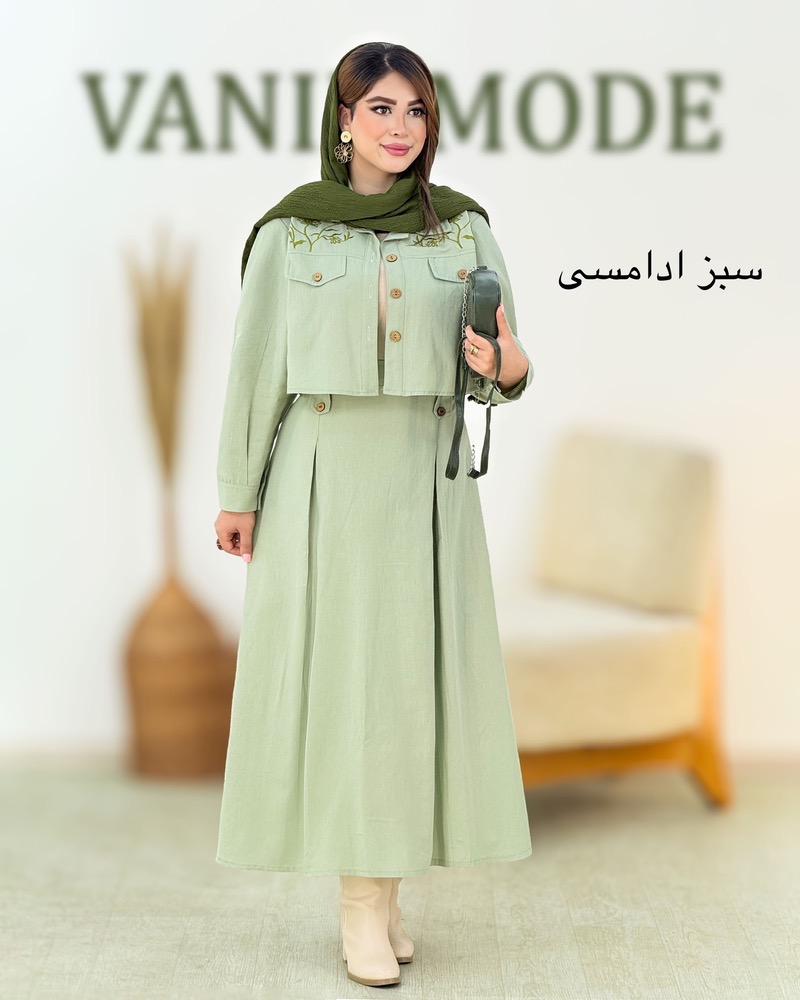 کت دامن گلدوزی زنانه کد i008