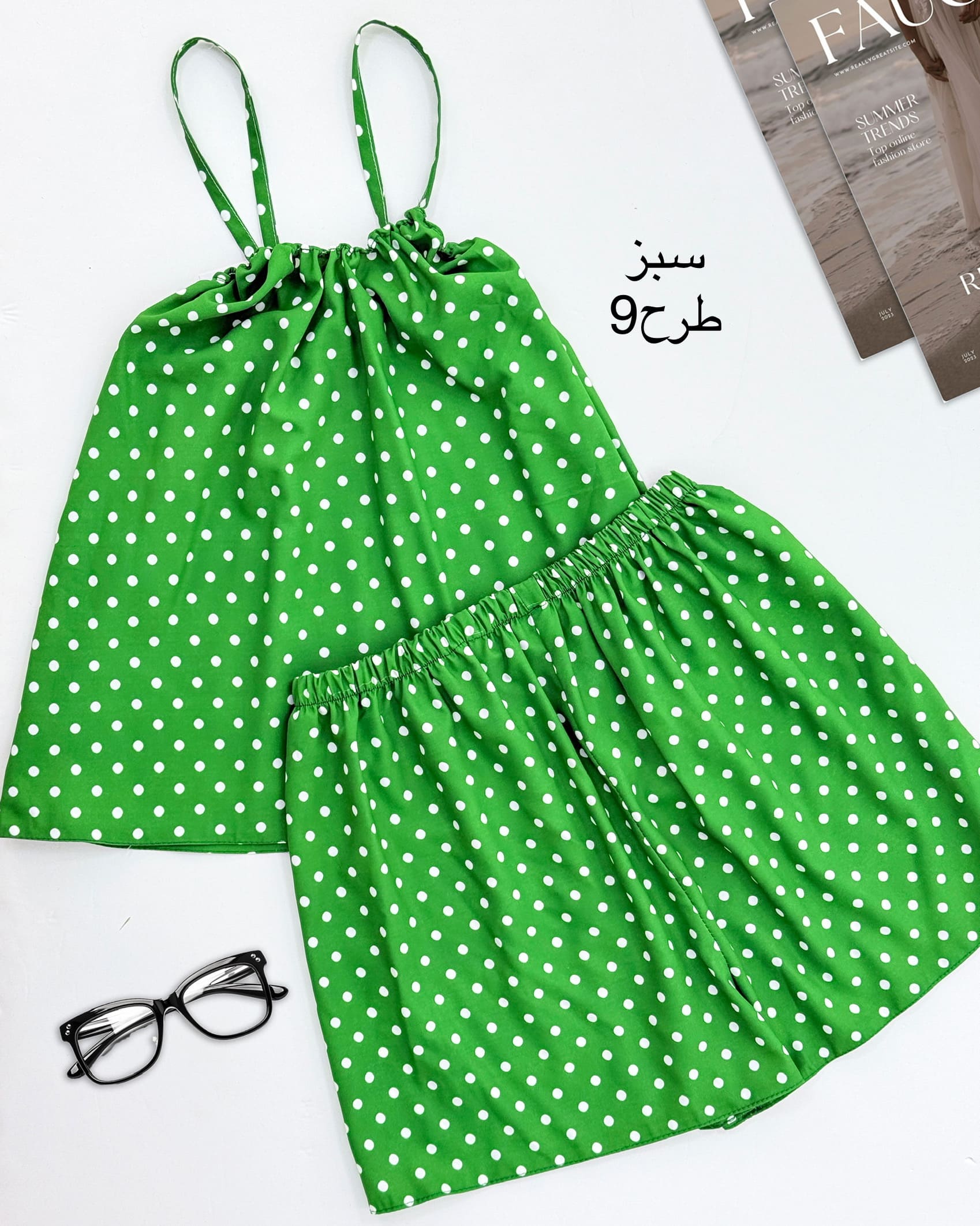 تاپ شلوارک چاپی کد h371